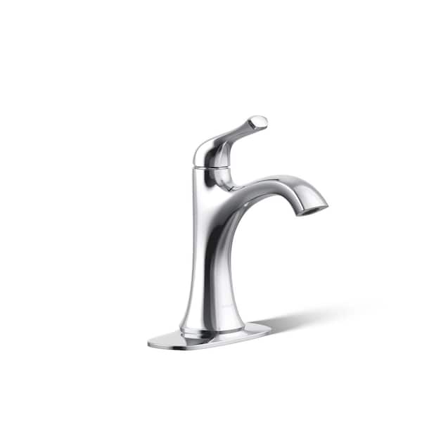 KOHLER Sundae Single Handle Single Hole Bathroom Faucet in Polished Chrome