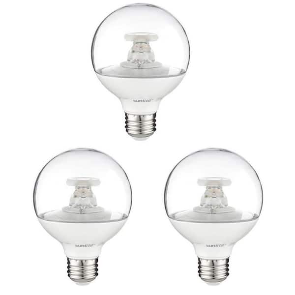 Vanity Light Bulbs 60 Watt Equivalent G25 Globe LED 2700K Warm White E26 Base 