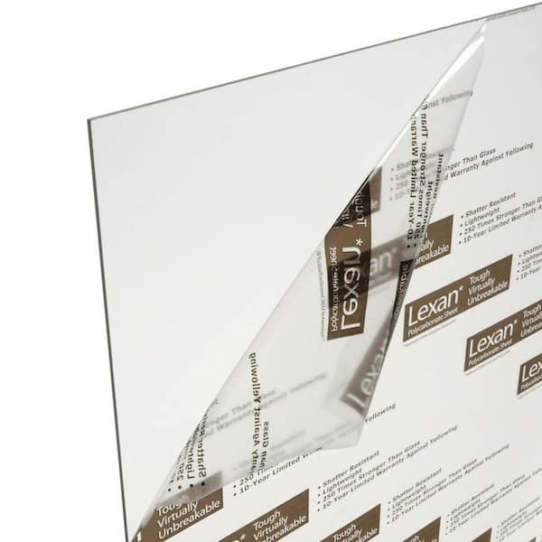LEXAN 11 in. x 14 in. x 0.093 in. Clear UV Stable Polycarbonate Sheet