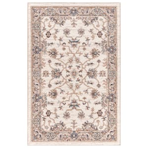 Cashmere Ivory 3 ft.x 4 ft. Traditional Area Rug