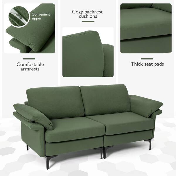 Green loveseats deals