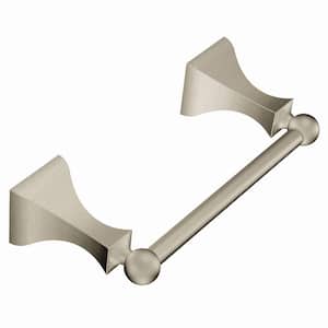 Retreat Pivoting Double Post Toilet Paper Holder in Spot Resist Brushed Nickel