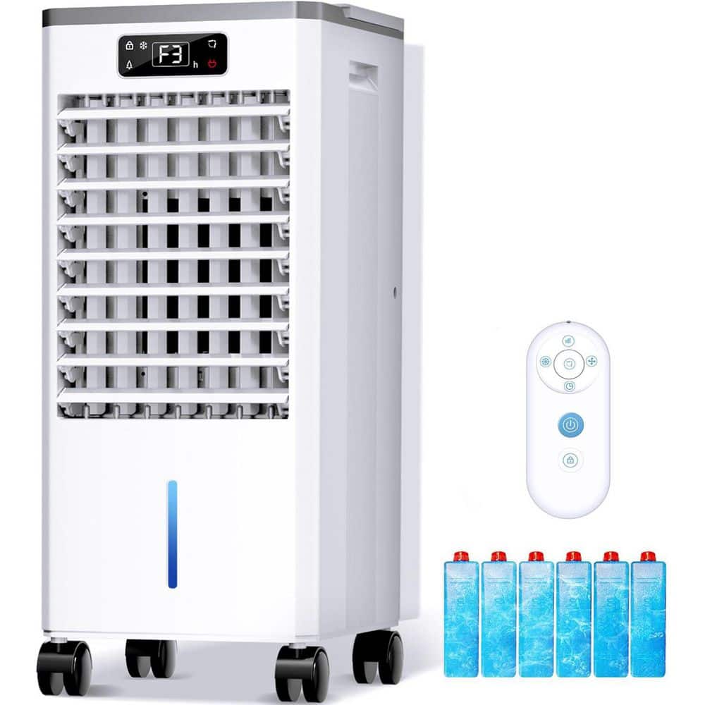 Portable Evaporative Air Cooler, 3 Modes 3 Speeds, 12H Timer, 2-Gal Tank, Quiet 46dB, 16ft Remote price history on PriceWatchPro
