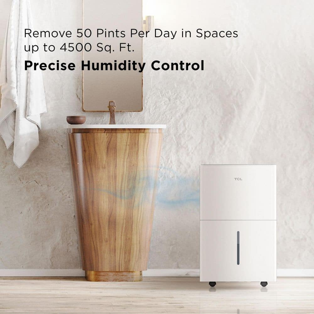 Smart Dehumidifier 50pt 4500sq ft - rated 4.3863 stars from 233 reviews