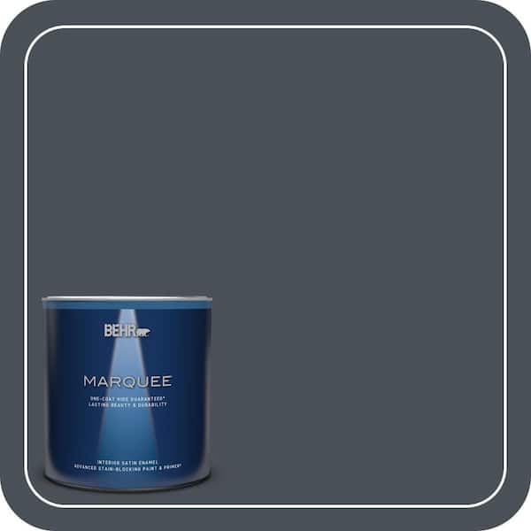 BEHR MARQUEE 1 qt. #PPU25-22 Chimney Satin Enamel Interior Paint & Primer