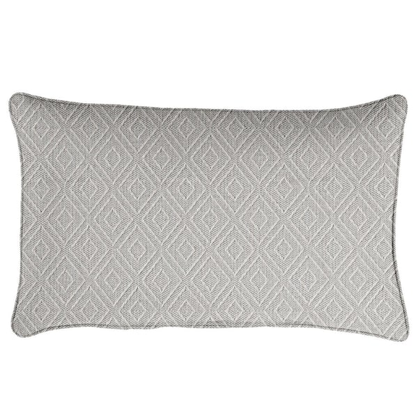 SORRA HOME Sorra Home Sunbrella Retain Oyster Rectangle Outdoor Lumbar Pillow