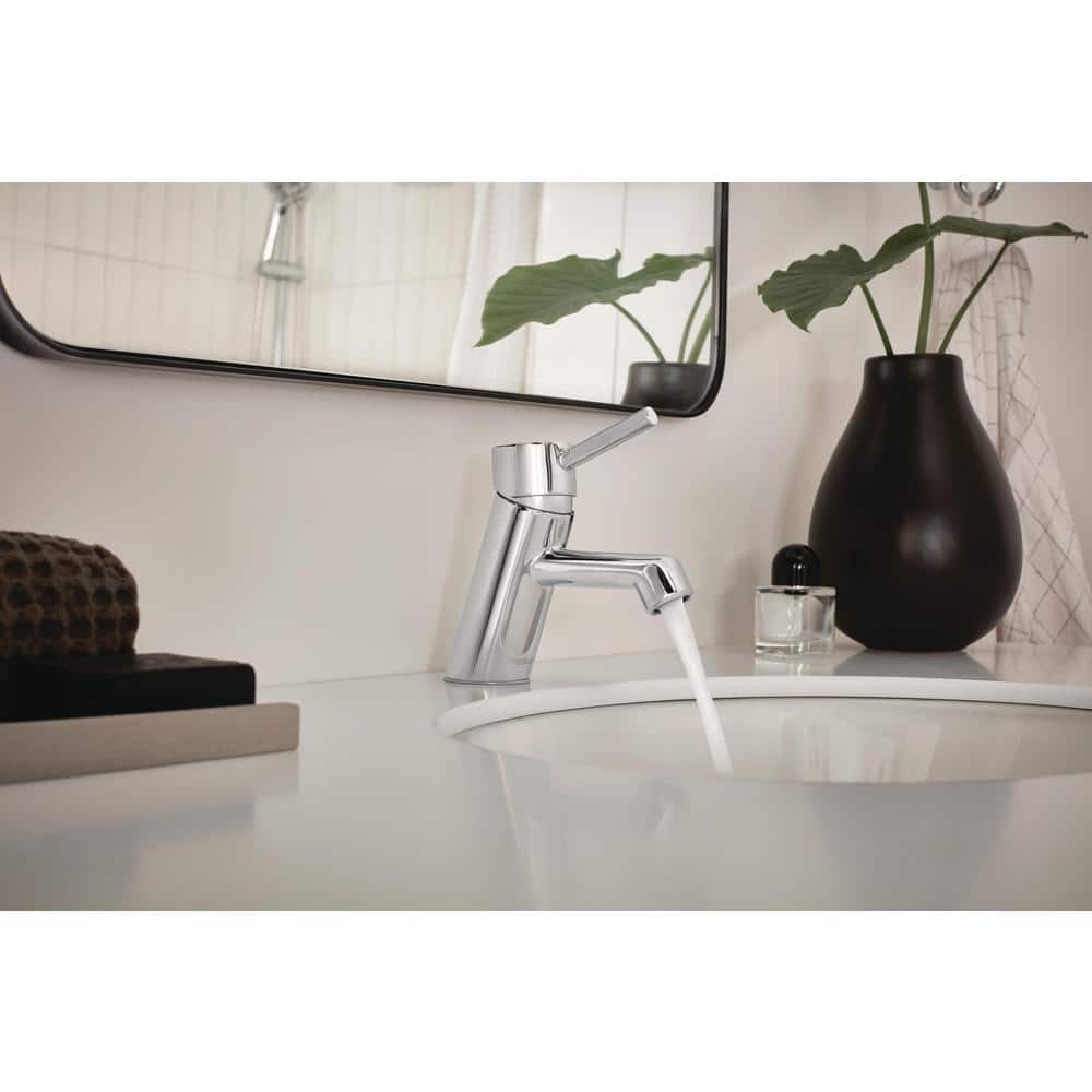 Precept Polished Chrome Single-Handle Mid-Arc Bathroom Faucet