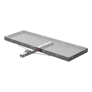 500 lb. Capacity 60 in. x 20 in. Aluminum Tray-Style Cargo Carrier (Folding 2 in. Shank)