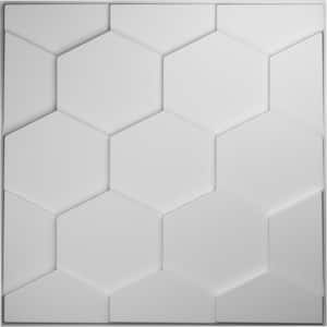 19-5/8"W x 19-5/8"H Honeycomb EnduraWall Decorative 3D Wall Panel, White, (50-Pack for 133.73 Sq.Ft.)