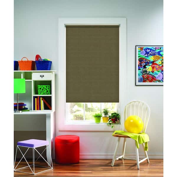 Bali Cut-to-Size Cut-to-Size Bermuda Cordless Light Filtering Fade resistant Roller Shades 36 in. W x 72 in. L