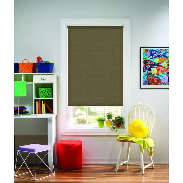 Bali Cut-to-Size Cut-to-Size Bermuda Cordless Light Filtering Fade resistant Roller Shades 35 in. W x 72 in. L