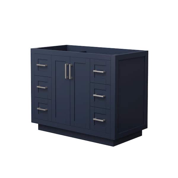 Wyndham Collection Miranda 41.25 in. W x 21.75 in. D Single Bath Vanity Cabinet Only in Dark Blue