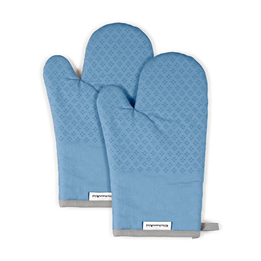 KitchenAid Asteroid Silicone Grip Purple Oven Mitt Set (2-Pack)  O2010054TDKAA1 162 - The Home Depot