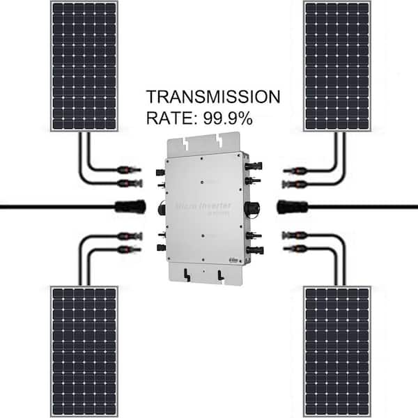 VEVOR Solar Grid Tie Inverter 1200-Watt Micro Power Converter DC
