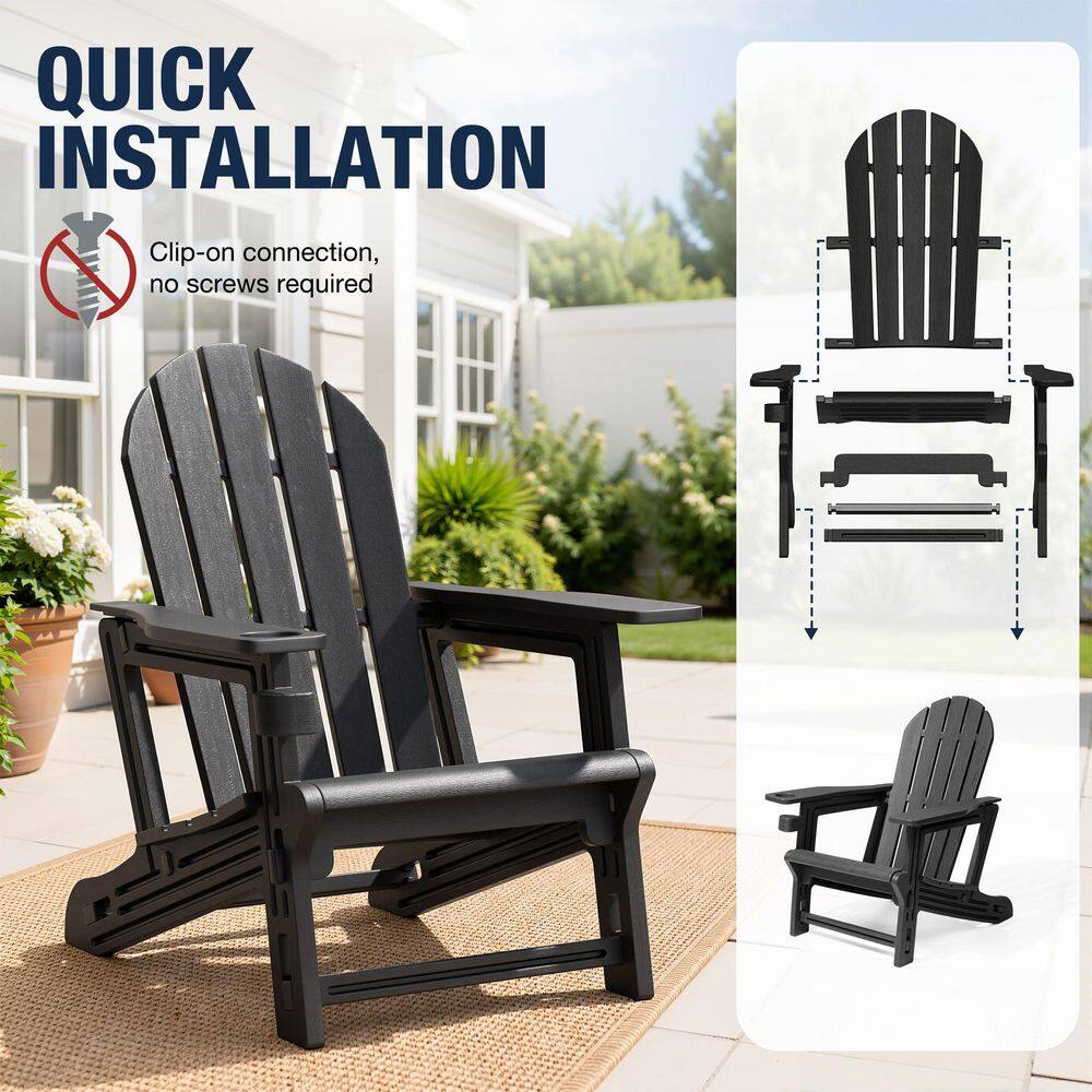 Diagram showing quick installation method for the chair.