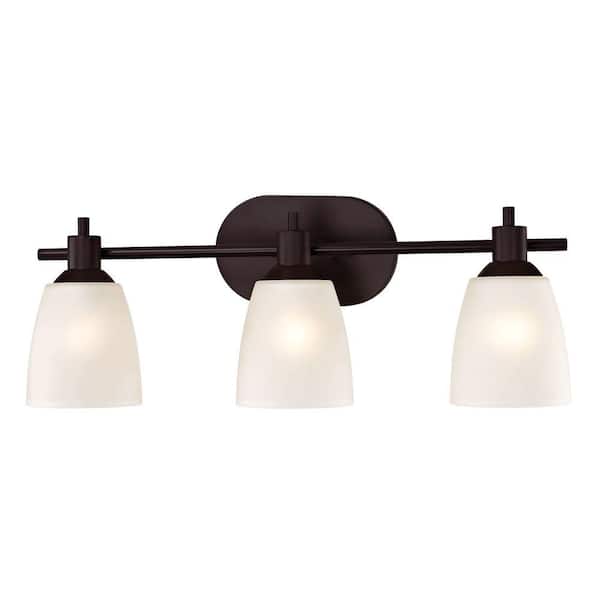 Titan Lighting Jackson 3-Light Oil-Rubbed Bronze Bath Bar Light