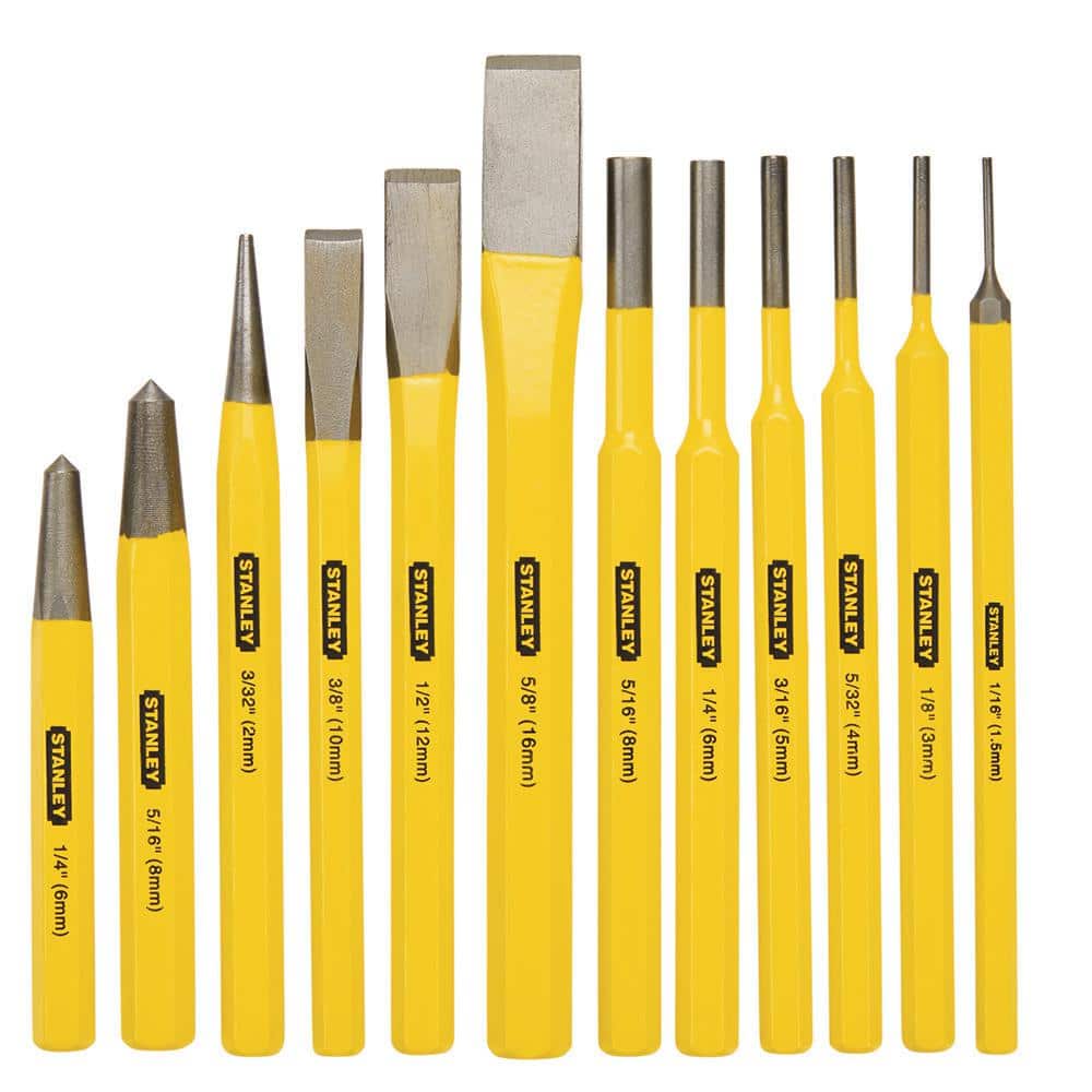 Stanley Punch and Chisel Kit (12-Piece) 16-299 The Home Depot
