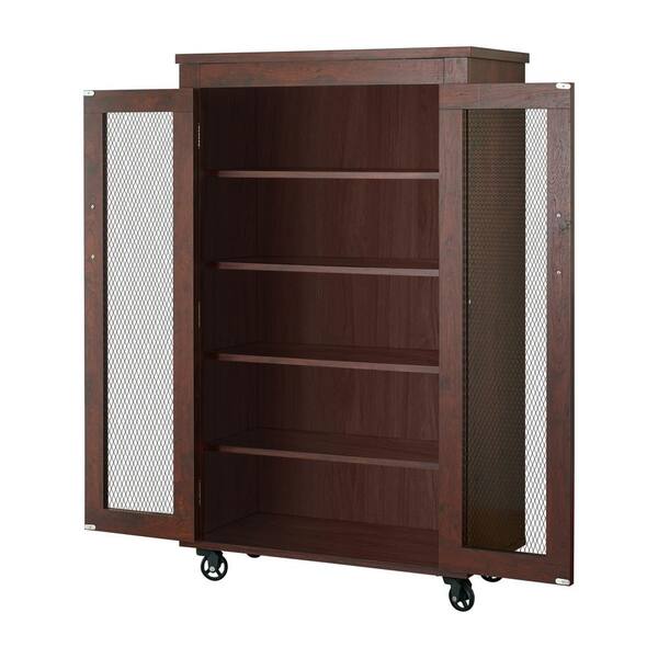 walnut shoe cabinet