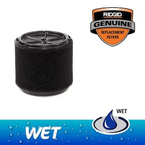 Wet Application Foam Filter for 3 to 4.5 Gallon RIDGID Wet/Dry Shop Vacuums