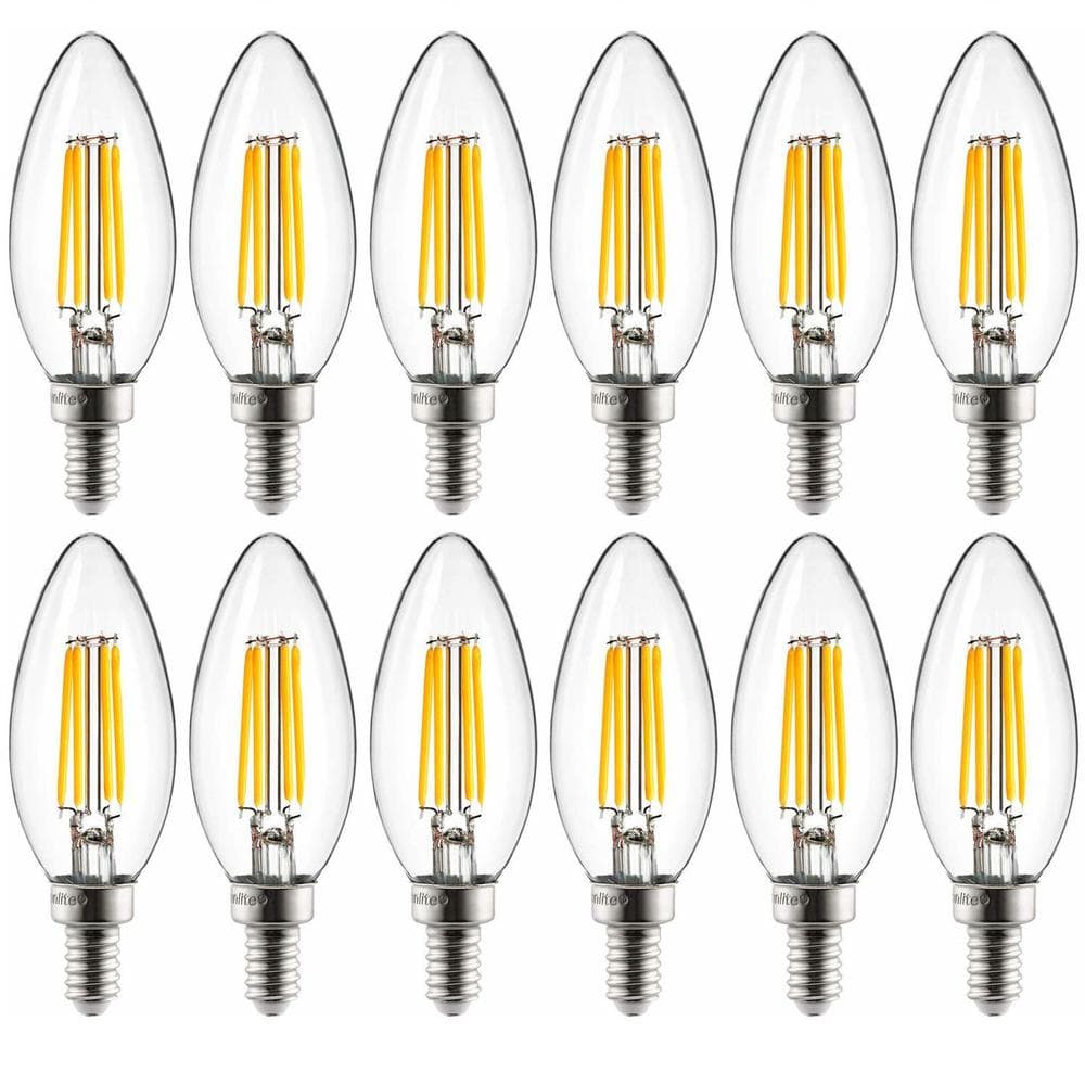 Sunlite 40-Watt Equivalent B11 Dimmable Candle Clear Glass