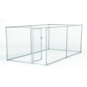 4 ft. H x 5 ft. W x 10 ft. L or 4 ft. H x 8 ft. W x 6.5 ft. L - 2-in-1 Galvanized Chain Link with PC Frame Box Kit