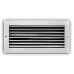 Everbilt 12 in. x 6 in. Steel Fixed Bar Return Air Grille in White ...