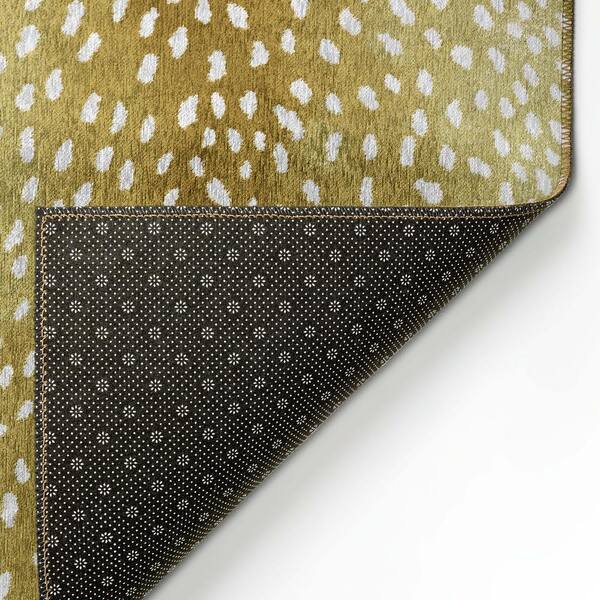 Addison Rugs - Safari Gold 3 ft. x 5 ft. Indoor/Outdoor Washable Indoor/Outdoor Washable Rug
