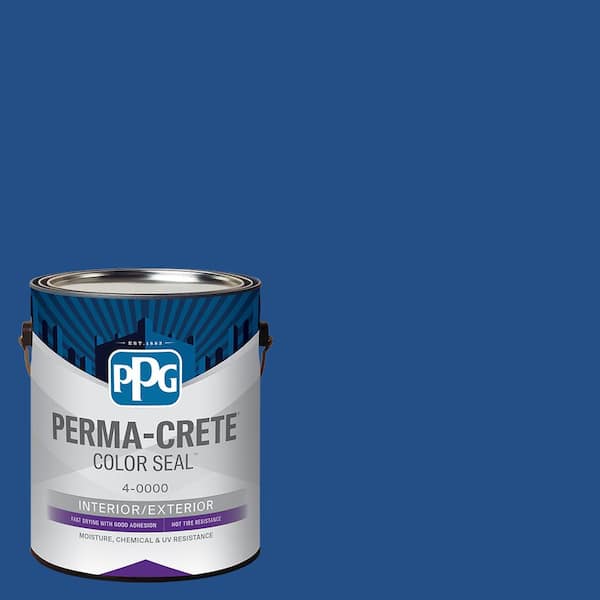 Perma-Crete Color Seal 1 gal. PPG1161-7 Brilliant Blue Satin Interior/Exterior Concrete Stain