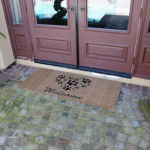 Heart Shaped Paws 24 in. x 57 in. Welcome Mat