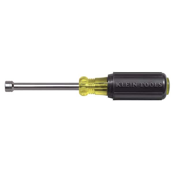 Klein Tools 7mm Nut Driver with 3 in. Hollow Shaft- Cushion Grip Handle
