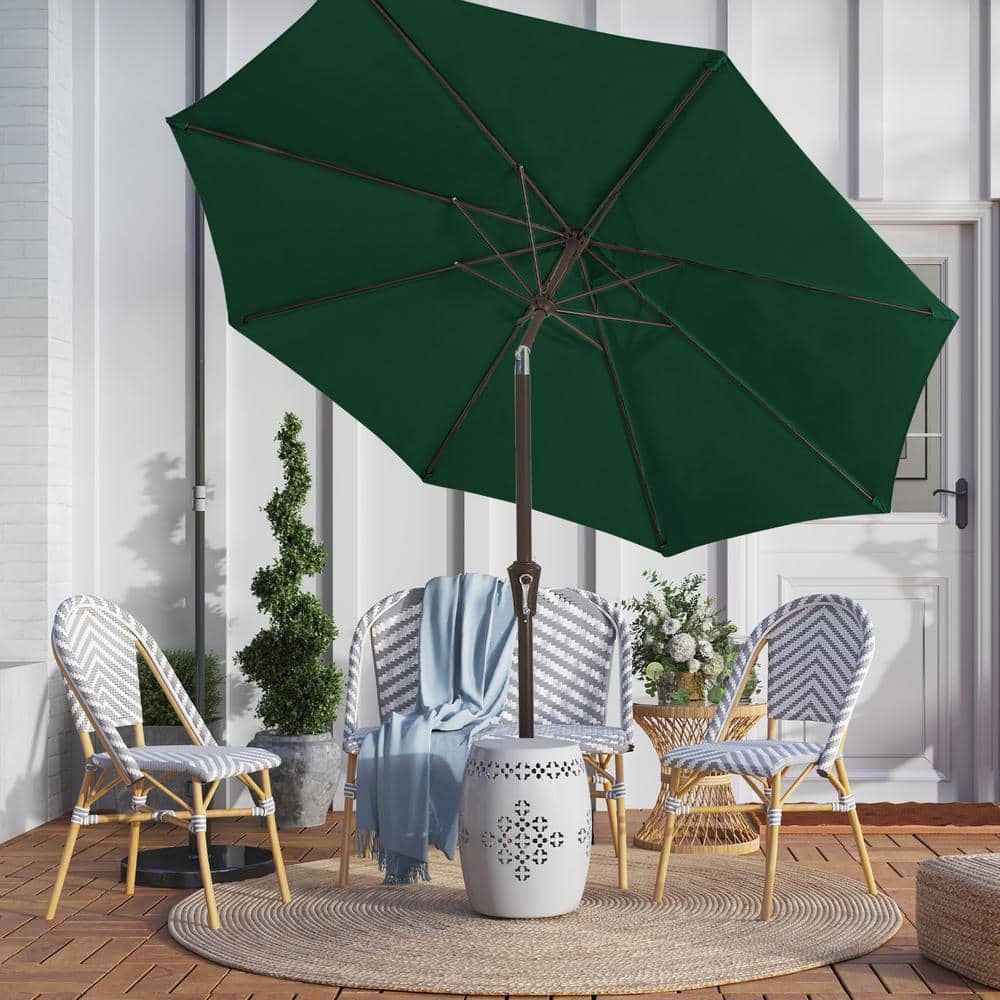 9 ft patio umbrella canopy replacement Abba 9FT Lyon Outdoor Patio Cover w/ 8 Sturdy Ribs, Dark Green, Size: 9' visor length:159 wide Best Choice Products 4-Piece It shields you and