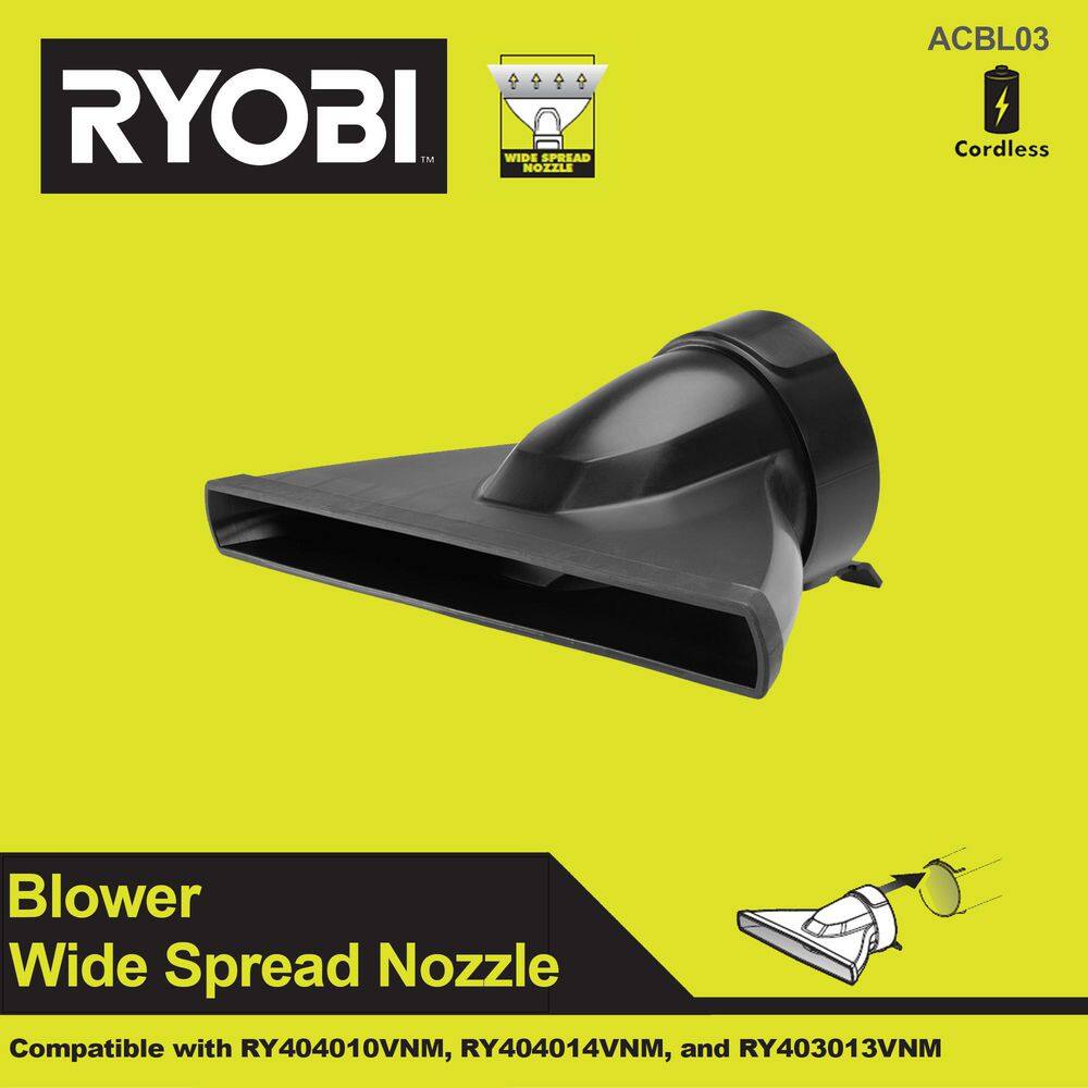 RYOBI Wide Rubber Blower Nozzle ACBL03 The Home Depot
