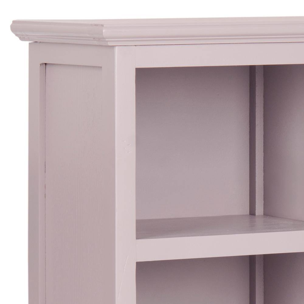 Quartz Gray Wood Cube Bookshelf