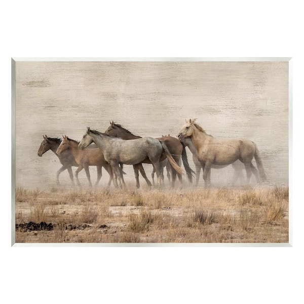 Stupell Industries Galloping Horse Herd Countryside by Danita Delimont 1-Piece Unframed Animal Graphic Art Print 19 in. x 13 in.