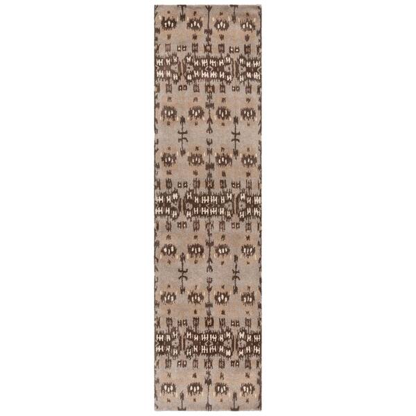 Wyndham 2 ft. x 13 ft. Natural/Multi Ikat Runner Rug