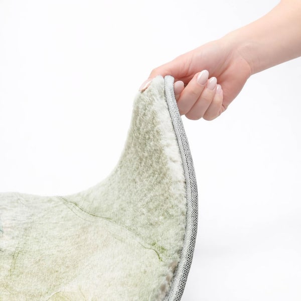 Dream Shag Premium Machine Washable Abstract ADS502 Green 9 ft. x 12 ft. Area Rug