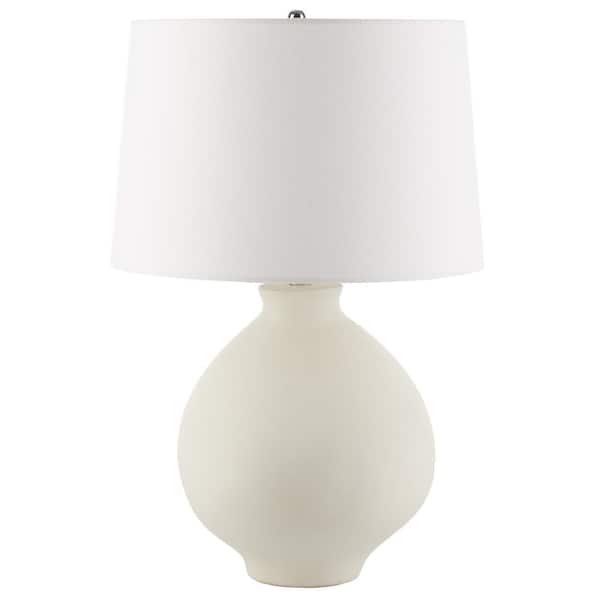 SAFAVIEH Costa 26 in. White Table Lamp