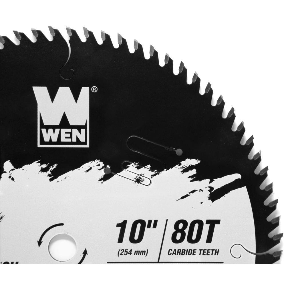 Apex 10-Inch 80-Tooth Carbide-Tipped Wood Cutting Saw Blade