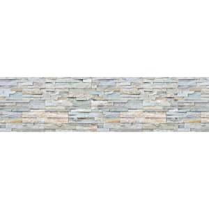 Grey Stones Peel and Stick Backsplash Wall Decal