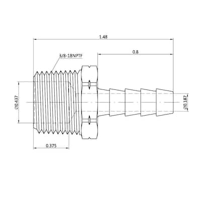 Barb - Brass Fittings - Fittings - The Home Depot