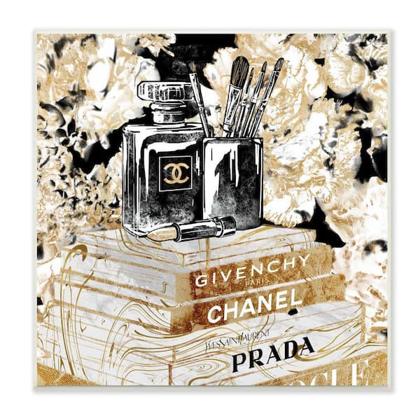 Stupell Industries "Glam Designer Accessories Women's Fashion Book Detail" by Ziwei Li Unframed People Wood Wall Art Print 12 in. x 12 in.