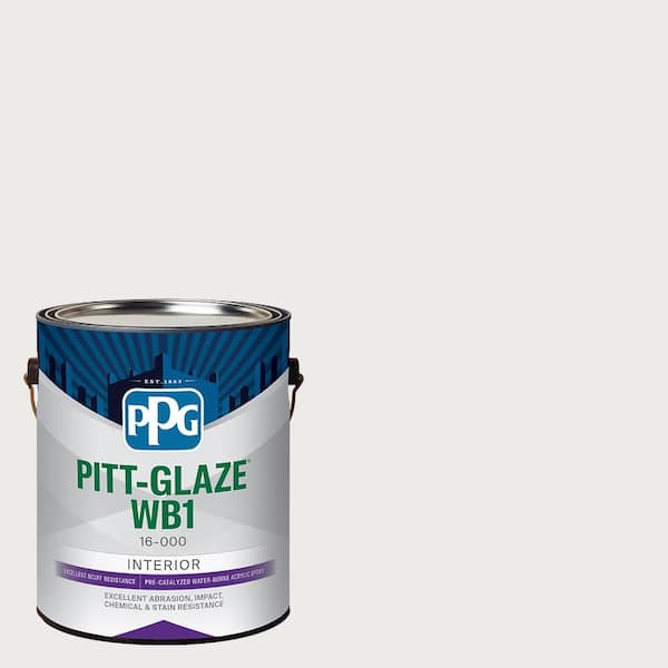 Pitt-Glaze 1 gal. PPG1002-1 Silver Feather Eggshell Interior Paint Waterborne 1-Part Epoxy