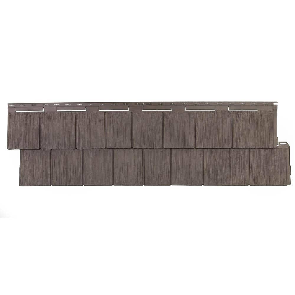 Shake RS - 14.5 in. x 48.75 in. Rough Sawn Shake in Cedar Blend (48.84 sq. ft. per Box) Plastic Shake Vinyl Siding price history on PriceWatchPro