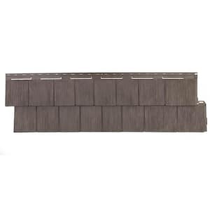 Shake RS - 14.5 in. x 48.75 in. Rough Sawn Shake in Cedar Blend (48.84 sq. ft. per Box) Plastic Shake Vinyl Siding