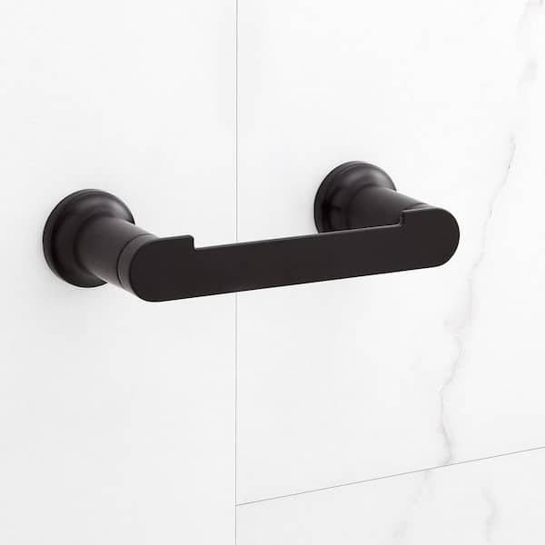 WOWOW Bathroom Toilet Paper Holder, 304 Stainless Steel Bath Toilet Tissue  Holder Wall Mount, Matte Black 4030301B-HD - The Home Depot