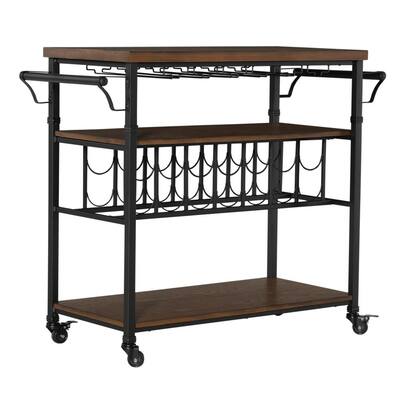 Locking Casters Bar Carts Carts Utility Tables The Home Depot