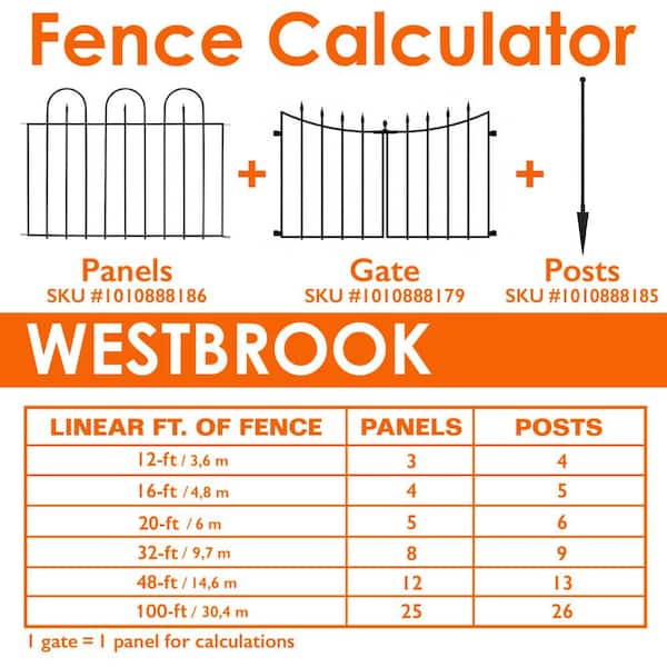 Origin Point Brands 44 in. H X 1.8 ft. L Black Steel Fence Post Origin Point Brands 44 in. H X 1.8 ft. L Black Steel Fence Post