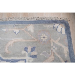 Ivory 8 ft. x 10 ft. Hand-Knotted Wool Classic Heriz Area Rug