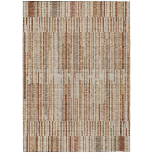 Addison Rugs Chantille Machine Washable Indoor/Outdoor Abstract ACN2102 Terracotta 2 ft. 6 in. x 3 ft. 10 in. Area Rug