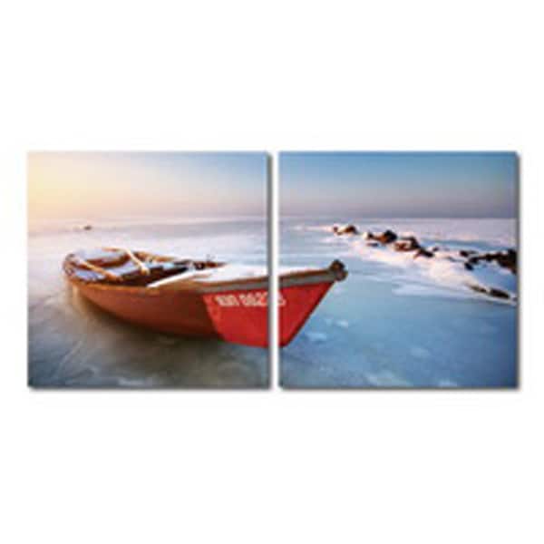 Baxton Studio Seasonal Seashore Unframed Photography Wall Art 19.68 in. x 19.68 in